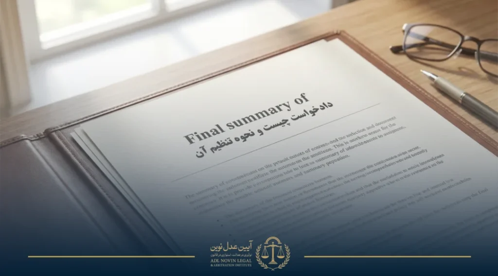 تنظیم دادخواست 