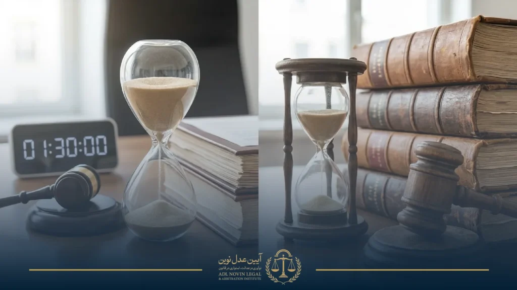 تفاوت سرعت رسیدگی و زمان در پروسه داوری و دادگاه