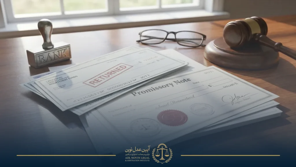 مراحل وصول چک برگشتی و سفته